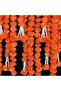 Shreeji - 5 feet Marigold Garland |Indian/American Wedding Party Mantle Decoration, Pack of 5 - 5