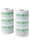FAMILJ Kitchen roll, patterned bright green/white