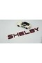 Mustang Shelby Gt350 Gt500 Black Red Trunk Lettering Logo Arma - 4