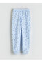 Crew Neck Printed Girl's Pajama Set - 5