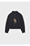Black Girl's Embossed Sweatshirt 7424