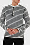 Jacquard Wool Blended Regular Fit Crew Neck Knitted Sweater Men's Sweater Em003517 Af19553 - 4