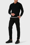 100% Wool Regular Fit Half Zipper Polo Neck Sweater Men's Sweater Em001512 Af14158 Uc - 2