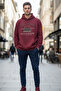 Men's Oversize Hooded Sweatshirt Printed Relaxed Fit Casual Sport Style