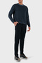 Jacquard Logo Printed 100% Wool Crew Neck Sweater Men's Sweater Em002630 Af14199 Fb077 - 2