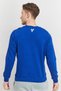 Men Sportswear Fit Crew Neck Brand Logo Long Sleeve Sweatshirt, Blue - 4