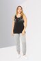 Women Sportswear Fit Brand Logo Sleeveless Training Tank Top, Black - 2