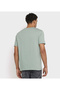 Men's Green Crew Neck Tee - 4