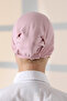 Elastic Seamless Non-Slip Silicone Tie-Up Hijab Bonnet Pink - 7