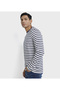 Men's Blue Crew Neck Tee - 2