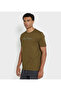 Men's Green Crew Neck Tee - 2