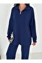 Women's Zippered Relaxed Fit 2-Piece Tracksuit Set - Casual and Stylish Combination - 4