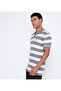 Men's Gray FLAT KNIT POLO - 2
