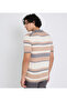 Men's White FLAT KNIT POLO - 4