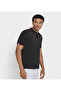 Men's Black Pique Polo - 3