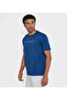 Men's Blue Crew Neck Tee - 2