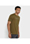 Men's Green Crew Neck Tee - 3