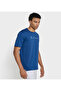 Men's Blue Crew Neck Tee - 3