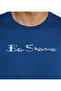 Men's Blue Crew Neck Tee - 6