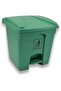 30 Ltr Plastic Garbage Bin with Pedal, Step on Waste Bin (Green) - 2