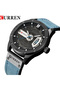 Water Resistant Analog Watch 8301 - 45 mm - Green - 2