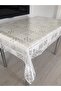 1.Class Japanese Tablecloth - Lace Embroidery Look - Transparent - Non-Hole - Non-Slip