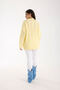 Thessaloniki Knitted Yellow Oversize Knitwear Women's Long Sweater - 3