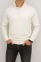 Men's Fleece Sweatshirt with Half Zipper - Warm and Comfortable Fit