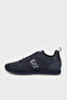 Unisex Comfortable Sole Breathable Mesh Detailed Eagle Motif Navy Blue Sneaker - 5