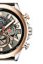 Men's Waterproof Geniune Leather BAnd Chronograph Quartz Watch 8380 - 48 mm - Dark Grey - 6