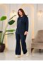 Plus Size Sweatshirt with Button Detail on the Sides - 2