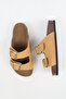Nomiento Riva Women's Vegan Leather Double Buckle Sand Slippers - 2