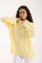 Thessaloniki Knitted Yellow Oversize Knitwear Women's Long Sweater - 6