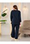 Plus Size Sweatshirt with Button Detail on the Sides - 5