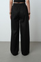 Women's Wide Leg Elastic Waist Solid Color Trousers - 5