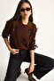 Women's Bitter Brown Bowknot Regular Knitwear Sweater 20246871