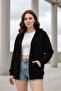 Relax Fit Hooded 2-Ply Cardigan Without Cardigan