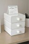 Mery 4-Drawer White Desk Top Organizer - Jewelry and Cosmetic Box Office - 5