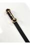 Women's Design Buckle Thin Black Belt 1St Quality Material Pants Belt,Dress Belt,Jacket Belt - 4