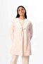 Women's Powder Patterned Lace Winter Special Design Maternity Maternity Dressing Gown Pajama Set - 3