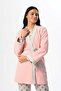 Women's Pink Jacquard Winter Special Design Maternity Maternity Dressing Gown Pajama Set