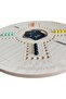 Jakaroo Wooden Board Game for 4 Players, Beige, Foldable, with Black Cards and Marbles - 4