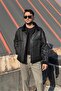 Winter Coat 617 with Fur Details, Nappa Leather, Water and Cold Resistant, with Stitching Details - 3