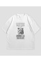 Schrödinger's Cat Printed White Oversize T-Shirt Unisex 100% Cotton Crew Neck T-Shirt