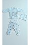 3-Piece Baby Bedding Set 0-3 Months 100% Cotton with Own Gloves and Cute Patterns - 2