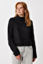 Women's Burgundy Basic Crop Knitwear Sweater Mx00266 - 2