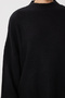 Woman's Black Oversize Basic Knit Sweater mx00126 - 3