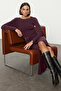 Plum Accessory Detailed Fitted/Bodycon Maxi Stretch Knitted Dress Twoaw25El00462 - 6