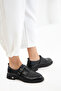 Black Women's Loafer Shoes 21073 - 2