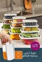 Set of 12 Airtight Storage Containers Grey 3X(250-500-750-1200 ml) - 9